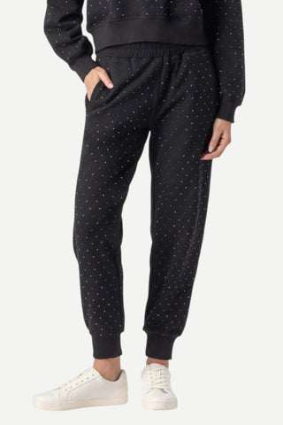 Generation Love Ruel Crystal Sweatpants, Black