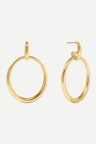 Julie Vos Laguna Doorknocker Earring, Gold