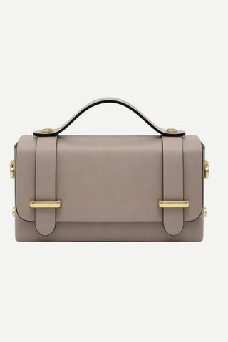 German Fuentes Top Handle Crossbody Bag, Taupe