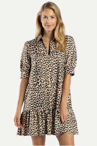 Jude Connally Tierney Dress, Cheetah Gold