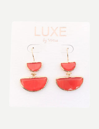 LUXE By Virtue The Regina Drop Stone Earring