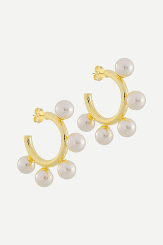 Sheila Fajl Gio Hoops  - Shiny 18K Gold Plated SHEILA FAJL