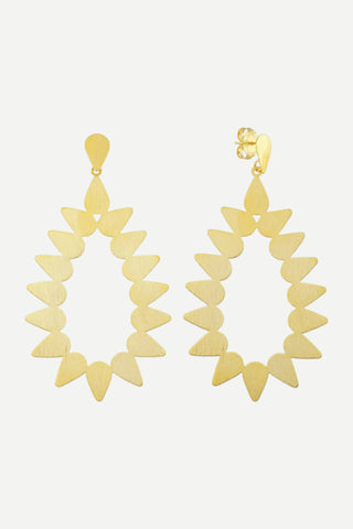 Sheila Fajl Livia Earrings, Brushed 18K Gold Plated SHEILA FAJL