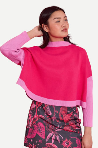 Alden Adair Leona Sweater, Pink Flamingo