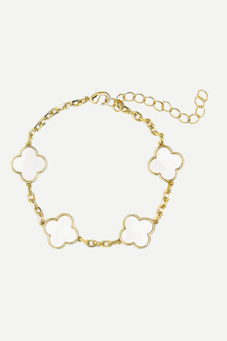 Lisi Lerch Large Clover Darby 18K Gold Plated Necklace
