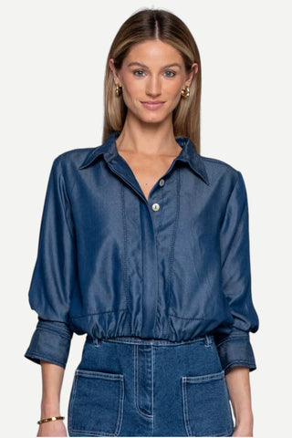 Elizabeth James Carter Top, Chambray Denim
