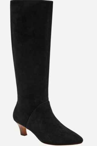 Silent D Gwen , Black Kid Suede