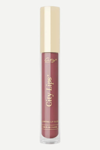 City Lips Plumping Lip Gloss- French Fig