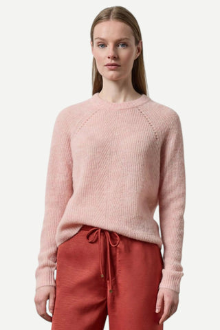 Lilla P Featherweight Crewneck Sweater, Petal