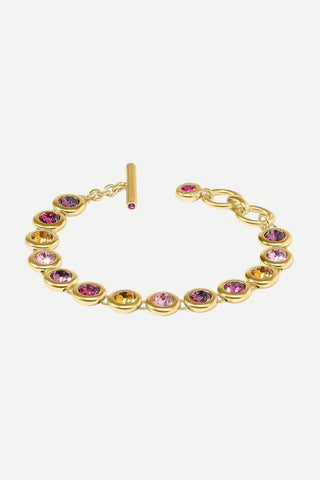 Julie Vos Rainbow Tennis Bracelet, Pink Dawn