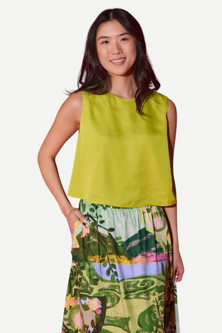 Alden Adair Peyton Top, Vine Green Alden Adair
