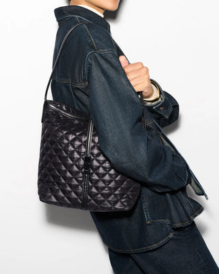 MZ Wallace Small Astor Hobo, Black