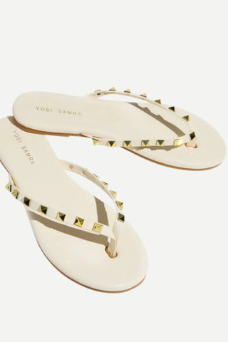 Yosi Samra Rivington Sandal, Cream/Gold Yosi Samra