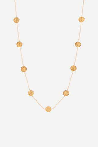 Julie Vos Valencia Delicate Station Necklace, Gold