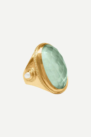 Julie Vos Cannes Statement Ring Size-7, Iridescent Aquamarine Blue JULIE VOS