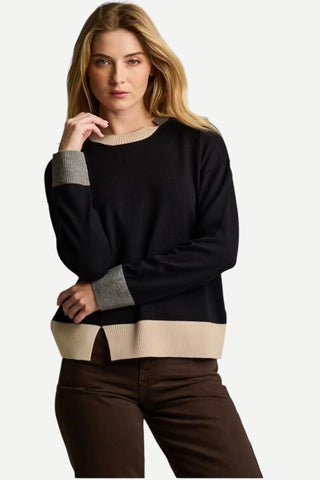 Lisa Todd Bold Block Sweater, Black