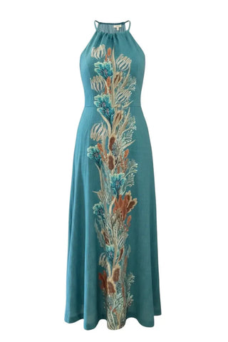 Solange Kavo Dress, Teal