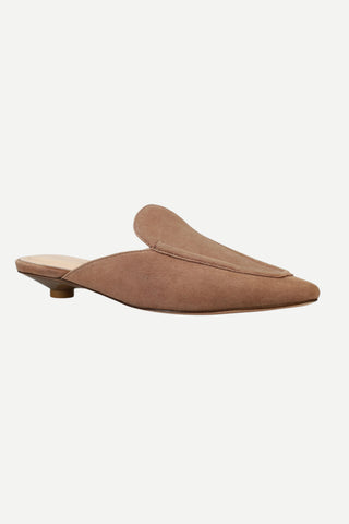 Pelle Moda Amias Flat - Taupe Kid Suede