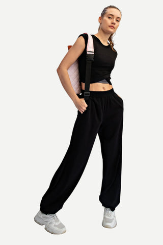 Rae Mode 2 Piece Lounge/Jumpsuit Set, Black Rae Mode