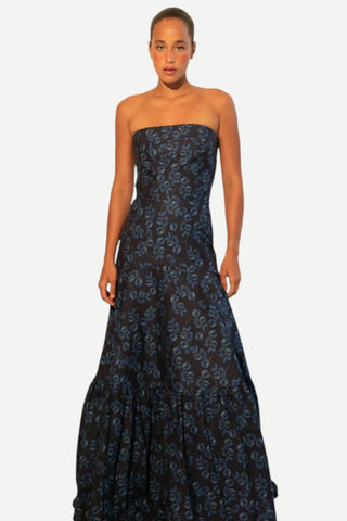 Kleid Iris Maxi Dress, Poppy Dark Blue