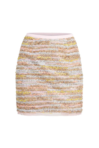 Allison Aurora Mini Skirt, Blush Multi Glitz Allison