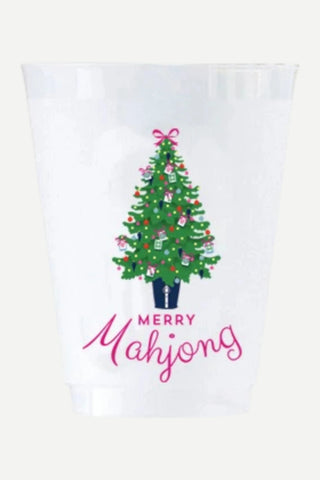 WH Hostess Merry Mahjong Shatterproof Cups, Set of 8