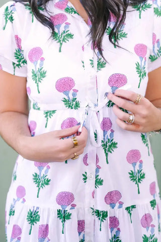 Victoria Dunn Magnolia Flutter Dress, Passion Fruit Victoria Dunn