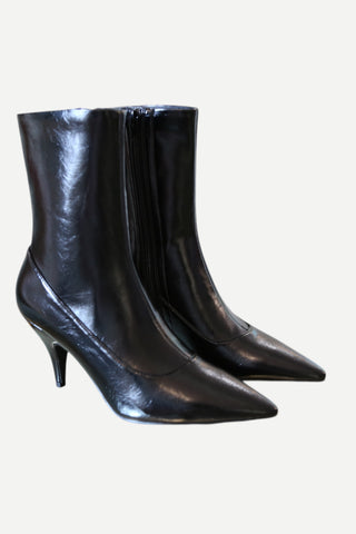 Jeffrey Campbell Looker Boots - Black Crinkle