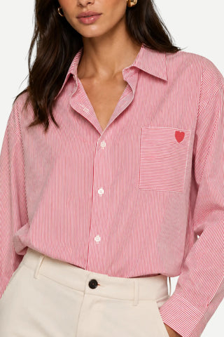 Lisa Todd "Stripe It To Me" Top, Red