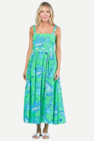 Sheridan French San Miguel Dress, Maritime Songbird