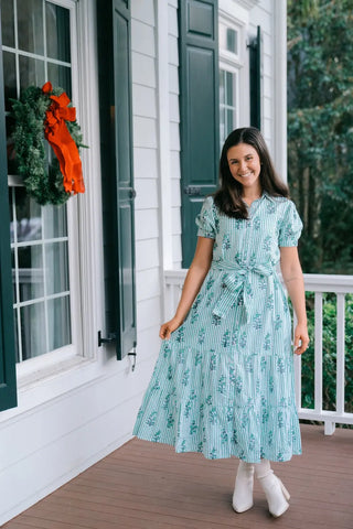 Victoria Dunn Val Dress, Pine Victoria Dunn