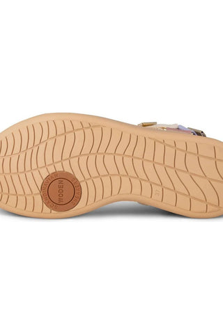 Woden Line Sandal, Butter Multi