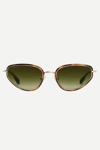 Krewe Leah Sunglasses, 18K Maple Krewe
