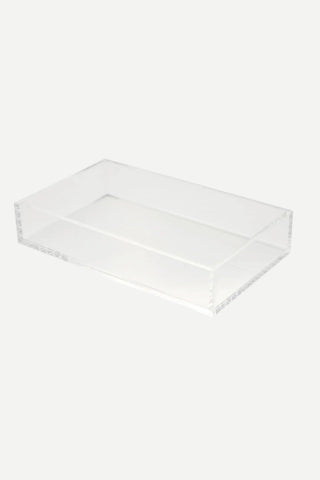 Sophistiplate Acrylic Napkin Tray, Guest Towel, Clear