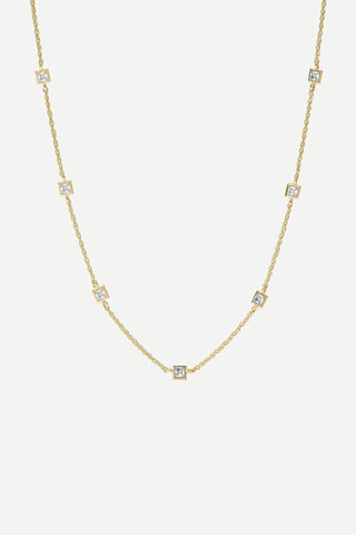 Julie Vos Jolie Delicate Station Necklace, Cubic Zirconia JULIE VOS