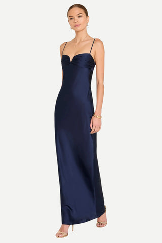 Amanda Uprichard Ira Maxi Dress, Ink AMANDA UPRICHARD