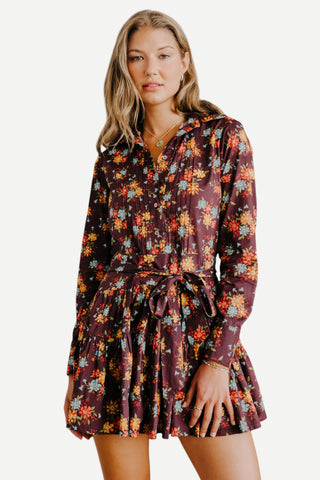 Love The Label Kay Mini Dress, Lynda Anne Liberty Print