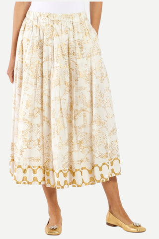 Jude Connally Meredith Skirt, Toile White Gold