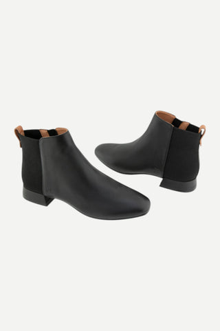 Gentle Souls Port Leather Bootie, Black