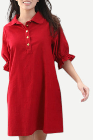 NavyBleu Noel Dress, Red