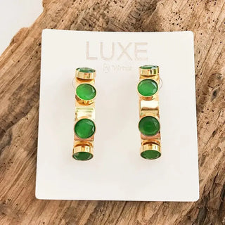 Virtue Jewelry Design The Halston Earring, Kelly Green