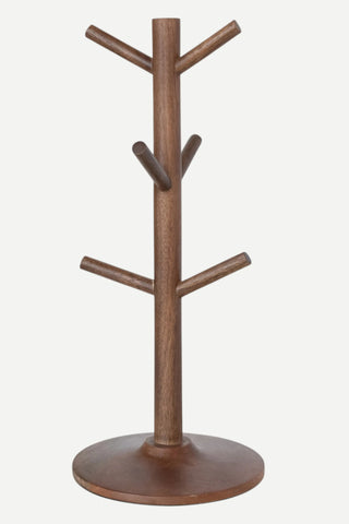 Creative Co-Op Mango Natural Wood Mug Holder
