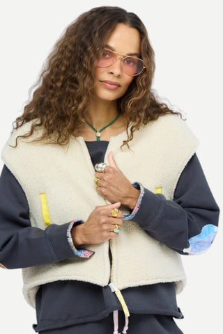 Kerri Rosenthal Coze Magoze Sherpa Vest, Natural