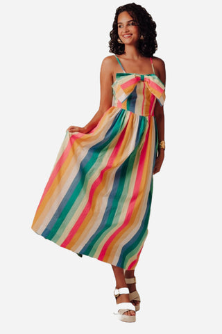 Love the Label Dolcia Dress, Multi Stripe