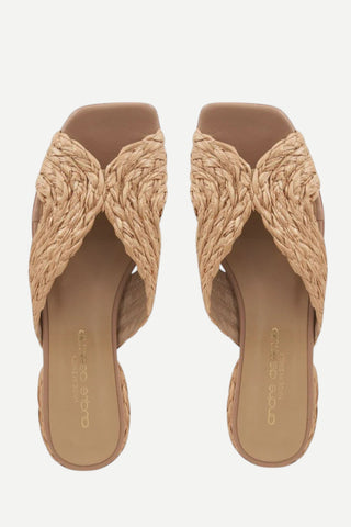 Andre Assous Ramy Sandal, Beige Raffia