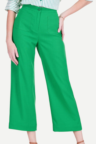 Jade Pocket Crop Pant, Green JADE