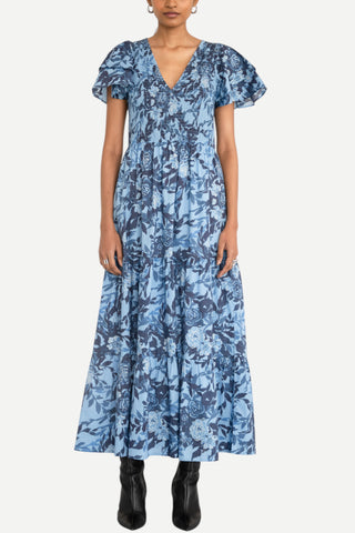 Banjanan Ira Dress, Clematis