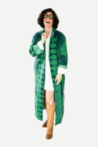 Eleanor James Brand SGT Pepper Captain Long Jacket, Green