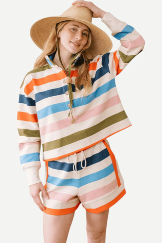 Sunshine Tienda Confetti Stripe Logan Set