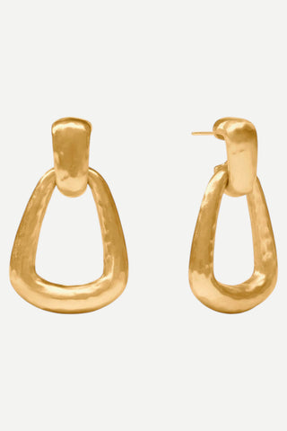 Julie Vos Sahara Demi Doorknocker Earring, Gold